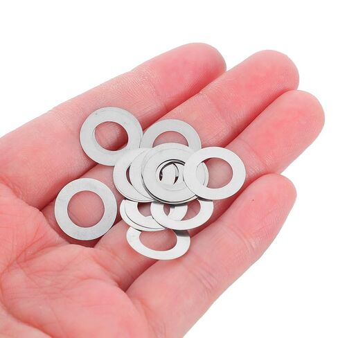 100pcs Door Handle Washers: Door Handle Spindle Repair Washers - Stainless Steel Flat Shims Gasket for Knob Stabilization Home Hardware Maintenance in Kuwait