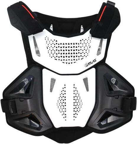 واقي الصدر والظهر Atlas Defender 2.0 - S/M - واقي روست شيل متعدد الألواح - CE EN 1621-3 المستوى 1 للصدر / EN 1621-2 المستوى 1 الخلفي - MX Dirt Bike درع للجسم للطرق الوعرة in Saudi Arabia