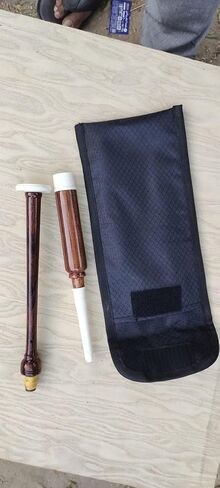 Traditional Rosewood Practice Chanter for Bagpipes | Handmade Scottish Bagpipe Training Flute with Reed & Carry Case | Professional Scottish Musical Instrument for Beginners & Experts in Saudi Arabia