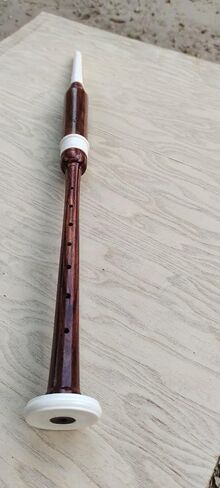 Traditional Rosewood Practice Chanter for Bagpipes | Handmade Scottish Bagpipe Training Flute with Reed & Carry Case | Professional Scottish Musical Instrument for Beginners & Experts in Saudi Arabia