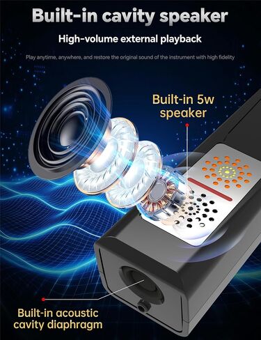 MK EWI, Performance-grade Electronic Wind Instrument, Wind Synth With Bulit in OTG Recording, Rechargeable, 68 Sounds, 5W High-power Cavity Speaker, For Professionals in Saudi Arabia