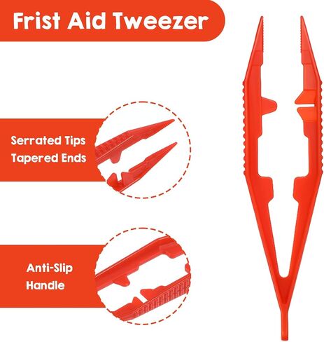 120 Pcs Plastic Tweezers, 4 Inch Colorful Disposable Forceps Durable Small Plastic Beads Tweezer for DIY Crafts, Beading Project, School, Fine Motor Skills Development, Gauze (6 Colors) in Kuwait