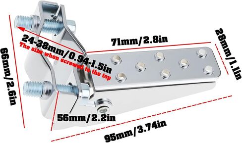 1 زوج دراجة الصلب طوي للطي شوكة القدم خطوة أوتاد متوافق مع BMX الجبلية 95x71x28 مللي متر/66x56 مللي متر in Kuwait