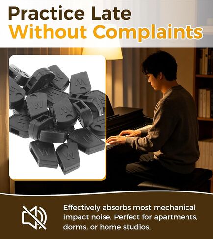44Pcs Electric Digital Piano Hammer Rubber Caps Compatible with Casio Privia PX110 120 150 160 330 350 860 AP 200 250 450 400 700 CDP100 CDP200, Electric Piano Hammer Caps Replacement in Kuwait