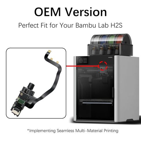 Original Bamboo H2S Extruder Filament Sensor – H2S Replacement Part Filament Runout Sensor for H2S 3D Printer. Detects Filament Presence & Cutter Lever Position,for Bambu Lab H2S Extruder Sensor in Kuwait
