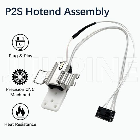 لمجموعة أدوات تجميع التدفئة Bambu Lab P2S Hotend، بدون مربى الفتيل، قاعدة عازلة للحرارة من السيراميك والزركونيا، مقاومة لدرجة الحرارة 2300 درجة مئوية، مكون التسخين الساخن P2S المقاوم للاهتراء لطابعة Bambu P2S ثلاثية الأبعاد in Kuwait