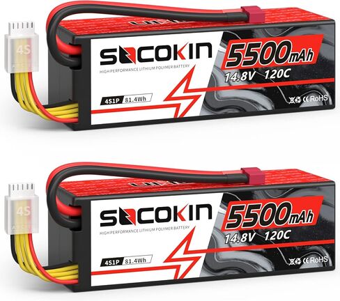 3S Lipo Battery 11.1V 3 Cell 5400mAh Lipo Batteries 120C Soft Case RC Lipo Battery with TR Plug for Arrma 1/10 Scale RC Crawler Buggy Truggy Monster Car Boat Truck Racing RC Hobby (2 Pack) in Saudi Arabia