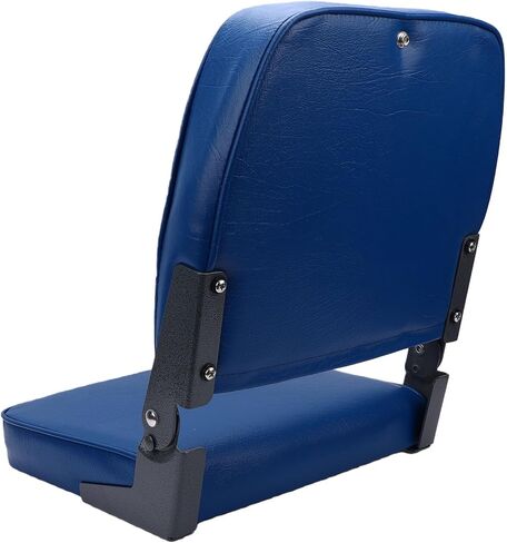 Folding Boat Seat Low Back Fold Down Marine Seat with 3in Thick Foam and Aluminum Alloy Hinge for Canoe Pontoon Boat Deck in Kuwait