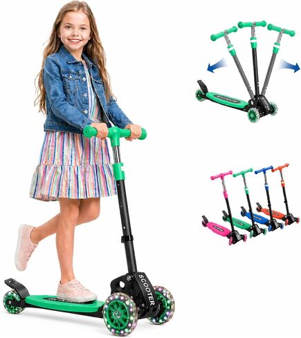 Scooters for Kids 8-12, 3 Wheel Kids Scooter with Adjustable Height Handlebars for Boys & Girls in Saudi Arabia