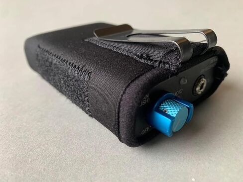 Neoprene Pouch by Nylon Industries for R1A IFB Receiver, Black, with Metal Belt Clip and Identification in Kuwait