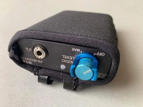 Neoprene Pouch by Nylon Industries for R1A IFB Receiver, Black, with Metal Belt Clip and Identification in Kuwait