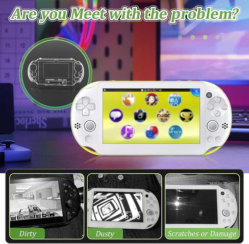 Transparent Hard Shell Case Cover for Sony PlayStation Vita PSV 2000 PCH-2000 Protective Hard Clear Case Accessories Parts in Kuwait