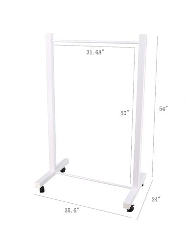 FixtureDisplays® X-Ray Lab Rolling Lead Apron Rack 15679 in Kuwait