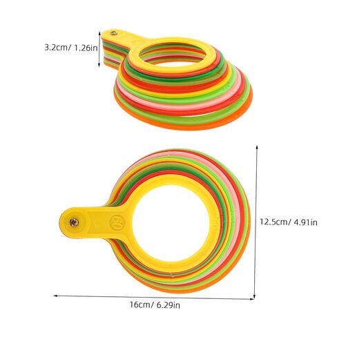 Operitacx Plastic Fruit Diameter Measuring Tool with 11 Sizes Round Circles for Efficient Grading and Ergonomic Design, for Produce and Fruit Grading Projects in Orchards Random Color in Kuwait