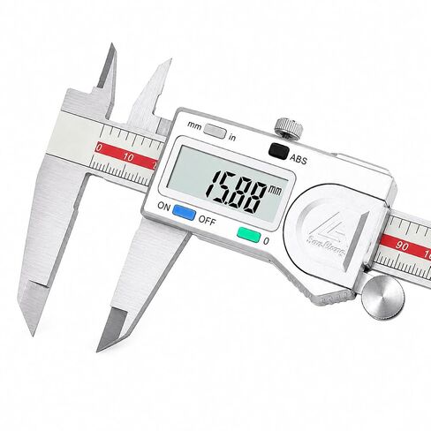 فرجار قياس بأربعة اتجاهات للداخل والخارج والعمق والخطوة، ABS، دقة 0.01 مم، بوصة/متري (0-150 مم/6 بوصة) in Kuwait