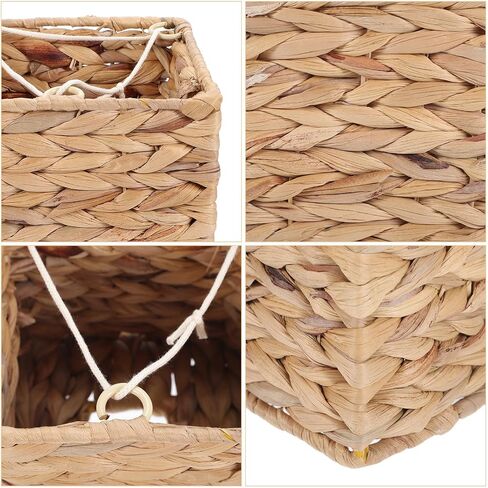 BESTYASH Portable Straw Tissue Box Holder for Car and Restaurant Use, Rectangular Refillable Napkin Storage Case with Simple Design, Practical Woven Paper Towel Dispenser in Kuwait