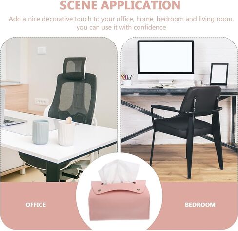 jojofuny Portable Pink Pu Napkin Dispenser with Generous Capacity and Sturdy Design, Minimalist Modern Paper Towel Holder for Family Dinners and Dining Table Use in Saudi Arabia