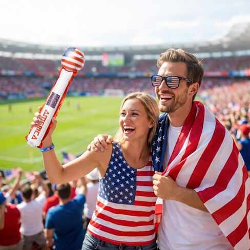 World Cup 2026 Merchandise, 12 PCS World Cup 2026 Soccer Fan Support Kit Includes Flag, Scarf, Glasses, Cheering Sticks, Face Paint, Clapper & Schedule Poster, World Cup Merch for Match Day & Parties in Kuwait