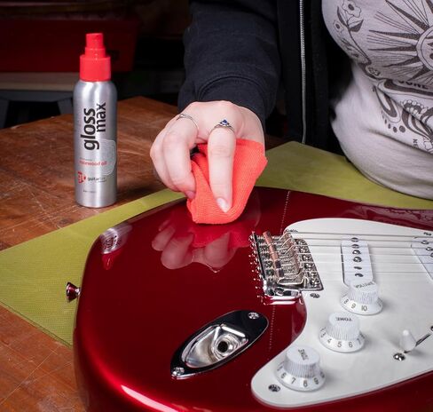 Complete Clean + Polish Set, Guitar Cleaner, Gloss Polish & Fretboard Conditioning Oil Kit, Includes 3 Microfiber Cloths, Complete Guitar Care System in Kuwait