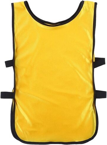 Kids Sports Vest Boys Training Vest, Youth Athletic Breathable Quick Dry Polyester with Hollow Side Design for Outdoor Football Basketball Running (Yellow) in Kuwait