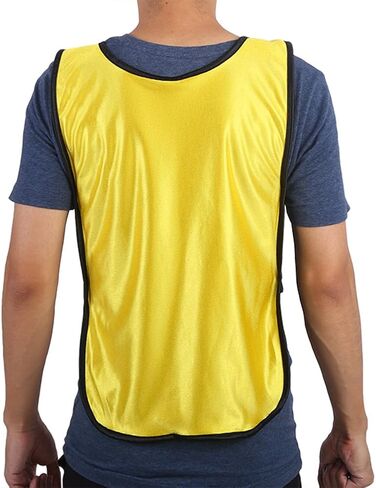 Kids Sports Vest Boys Training Vest, Youth Athletic Breathable Quick Dry Polyester with Hollow Side Design for Outdoor Football Basketball Running (Yellow) in Kuwait