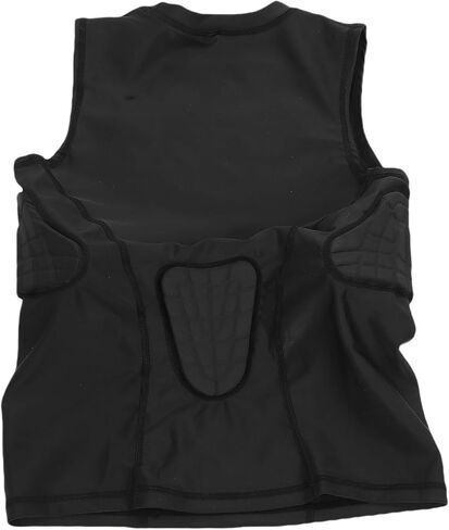 banapoy Youth Football Padded Vest, Thickened Anti Collision Protective Shirt with Breathable Polyurethane for Basketball Cycling Sports in Kuwait