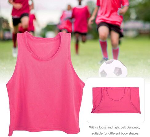 banapoy 12Pcs Children Football Training Vest, Breathable Mesh Exercise Sports Jersey with Quick Drying Fabric, for Kids Soccer Basketball Practice Unisex in Kuwait