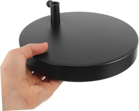 Nuobesty DIY Table Lamp Accessory Swing Arm Desk Lamp Base Heavy Duty Iron Stand Black Table Mounting Stand Replacement for Swing Arm 7.48X7.48X2.75In in Kuwait