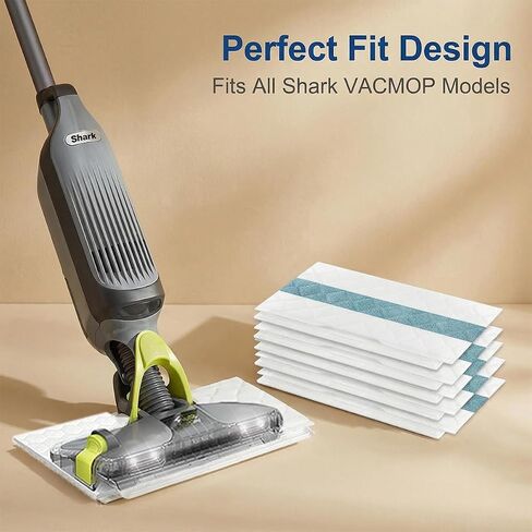 Disposable Hard Floor Pad Refills, Compatible with Shark VACMOP Pro VM252 VM251 VM250 VM200 VC205 QM250 VM190 VM200P12 VMP30 for use on All Sealed Floors (15 Pack) in Saudi Arabia