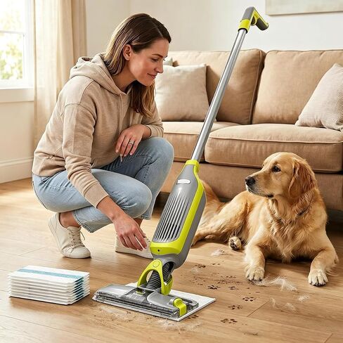 Disposable Hard Floor Pad Refills, Compatible with Shark VACMOP Pro VM252 VM251 VM250 VM200 VC205 QM250 VM190 VM200P12 VMP30 for use on All Sealed Floors (15 Pack) in Saudi Arabia