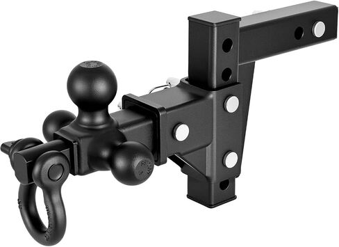 2-in-1 Tri-Ball Adjustable Trailer Hitch 6" Drop 10000 lbs Capacity,Replacement for Uimoso OEM in Kuwait