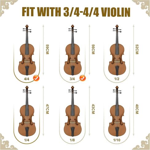 Violin Shoulder Rest for 4/4 and 3/4 Size, Collapsible and Height Adjustable Feet, Violin Universal Type Violin Parts Soft Easy to use, High Strength Sponge (1) in Kuwait