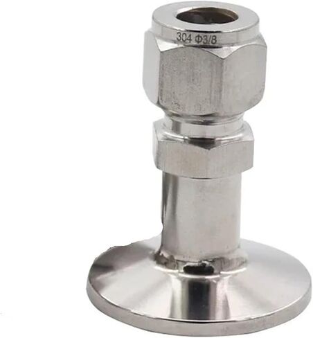 Compression Tube to KF Vacuum Fitting, SUS304, 1/4"-1/2" or 6-12.7mm Tube, KF16/KF25(KF-25,12.7mm) in Kuwait
