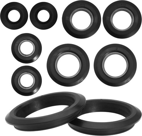 2 Pack 1 inch and 1.5 inch Uniseal Flexible Rubber Tank Sealing Adapter Bulkhead Fitting Compression Fittings for PVC Hard Pipe in Kuwait