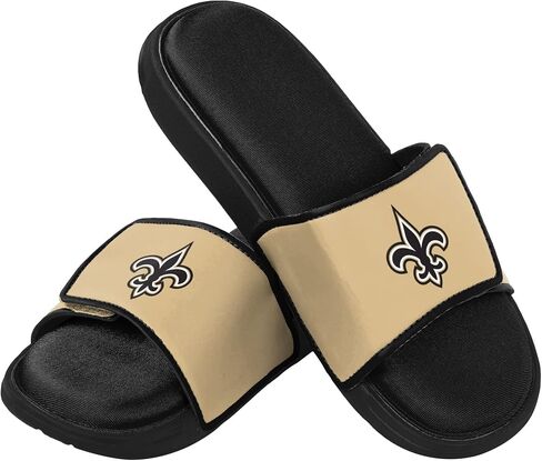 FOCO mens NFL Team Logo Sport Shower Foam Slide Flip Flop Sandals in Kuwait