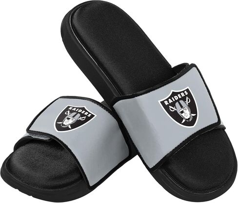 FOCO mens NFL Team Logo Sport Shower Foam Slide Flip Flop Sandals in Kuwait