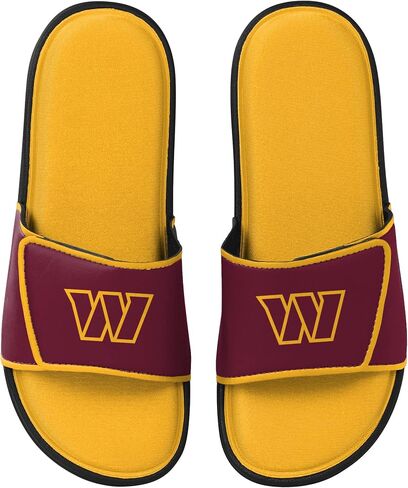 FOCO mens NFL Team Logo Sport Shower Foam Slide Flip Flop Sandals in Kuwait
