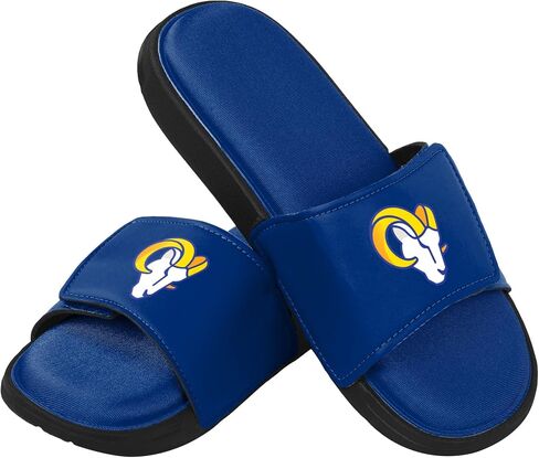 FOCO mens NFL Team Logo Sport Shower Foam Slide Flip Flop Sandals in Kuwait