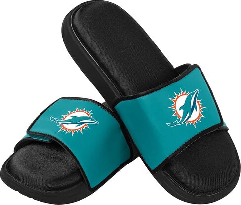 FOCO mens NFL Team Logo Sport Shower Foam Slide Flip Flop Sandals in Kuwait