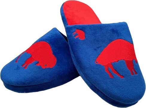 FOCO NFL Buffalo Bills Retro Throwback Men's Big Logo Slip On Slippers in Saudi Arabia