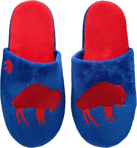 FOCO NFL Buffalo Bills Retro Throwback Men's Big Logo Slip On Slippers in Saudi Arabia