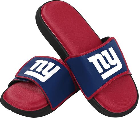FOCO mens NFL Team Logo Sport Shower Foam Slide Flip Flop Sandals in Kuwait