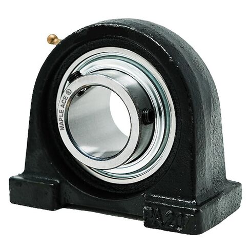 MAPLE ACE UCPA205-16 Tapped Base Pillow Block Bearing 1" Bore, 2-Threaded Bolt Holes, Self-Aligning, R3 Triple Lip Seal in Kuwait