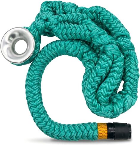 حبل حبال حلقة تزوير 40203 متوافق مع أنظمة Feiyagoo Arborist، حبل تزوير شجرة مقاس 3/4 بوصة × 6 بوصات مع حلقة ألومنيوم رقم 3، حبال عين ميتة قابلة للتعديل بـ 7 جيوب، 14600 رطل MBS لأعمال الأشجار in Kuwait