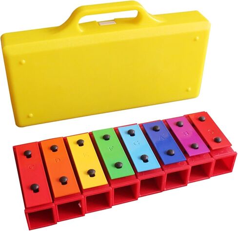 Karlak Xylophone Colorful Educational Glockenspiel with Adjustable Tone for Kids, Premium Materials, 8 Notes Xylophone Instrument for Musical Development, Toddlers in Kuwait