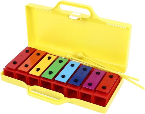Karlak Xylophone Colorful Educational Glockenspiel with Adjustable Tone for Kids, Premium Materials, 8 Notes Xylophone Instrument for Musical Development, Toddlers in Kuwait