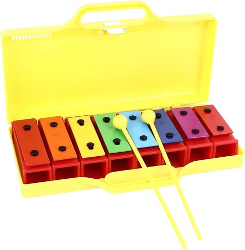 Karlak Xylophone Colorful Educational Glockenspiel with Adjustable Tone for Kids, Premium Materials, 8 Notes Xylophone Instrument for Musical Development, Toddlers in Kuwait