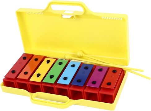 Karlak Xylophone Colorful Educational Glockenspiel with Adjustable Tone for Kids, Premium Materials, 8 Notes Xylophone Instrument for Musical Development, Toddlers in Kuwait