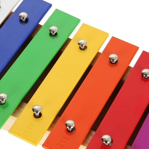 15 Note Xylophone Multi-Colored Glockenspiel Resonator Bells with 2pcs Mallets in Kuwait