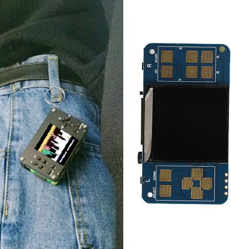 مجموعة ASHATA GamePi، شاشة LCD مقاس 1.54 بوصة مع مكبر صوت مدمج ومقبس سماعة رأس، لـ Raspberry Pi Zero/Zero W/Zero WH، افتراضي in Kuwait